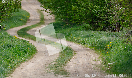 Image of countryside rural forest path