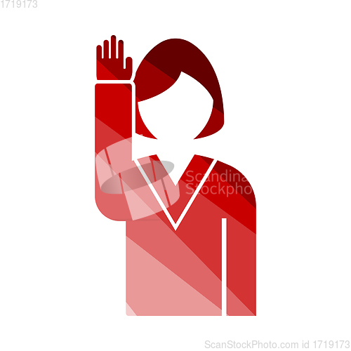 Image of Voting Lady Icon