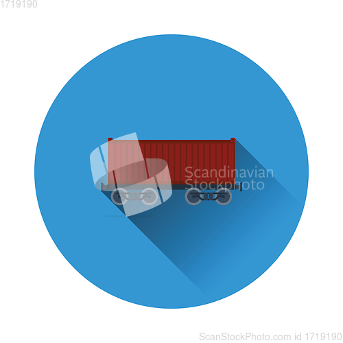 Image of Railway cargo container icon