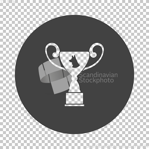 Image of Dog prize cup icon