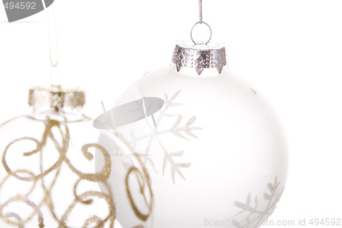 Image of hanging christmas balls