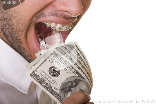 Image of Eating money