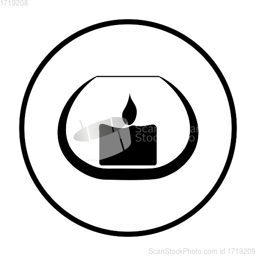 Image of Candle In Glass Icon