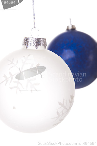 Image of hanging christmas balls 