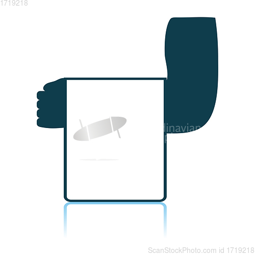 Image of Waiter Hand With Towel Icon