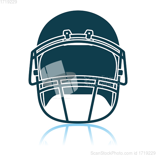 Image of American Football Helmet Icon