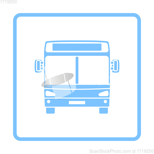 Image of City Bus Icon Front View