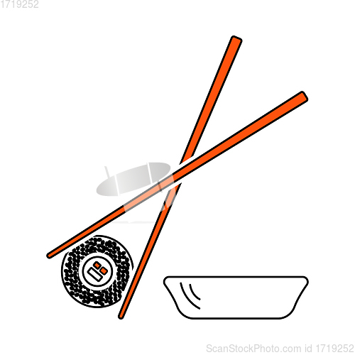 Image of Icon Of Sushi With Sticks