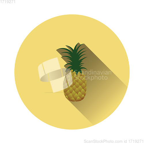 Image of Flat design icon of Pineapple