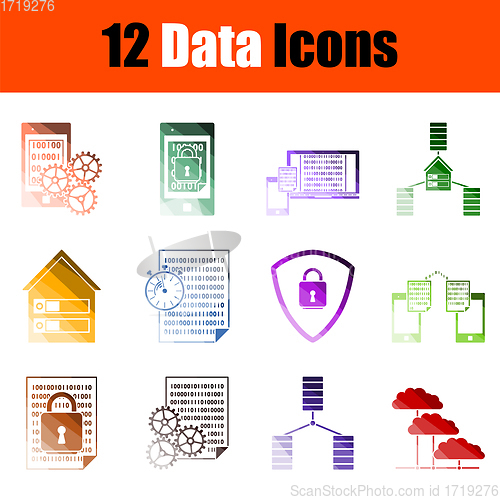 Image of Data Icon Set