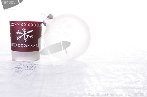 Image of christmas white background