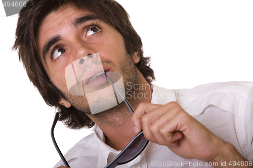 Image of man thinking
