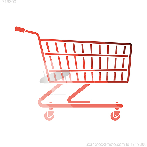 Image of Supermarket shopping cart icon