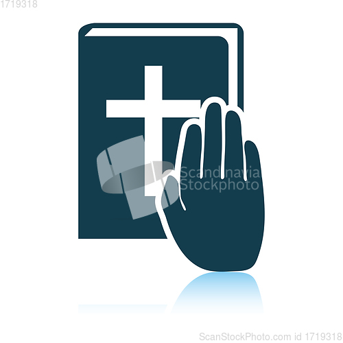 Image of Hand on Bible icon