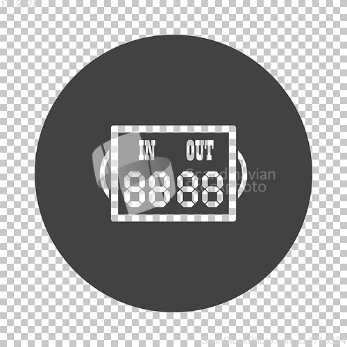 Image of Soccer referee replace scoreboard  icon