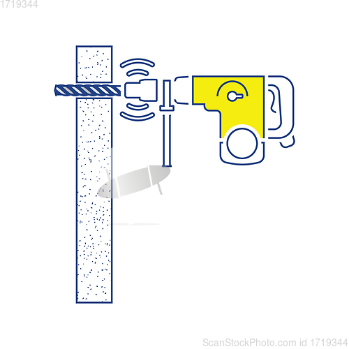 Image of Icon of perforator drilling wall