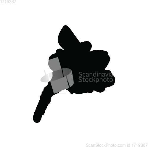 Image of Snowboarder man silhouette