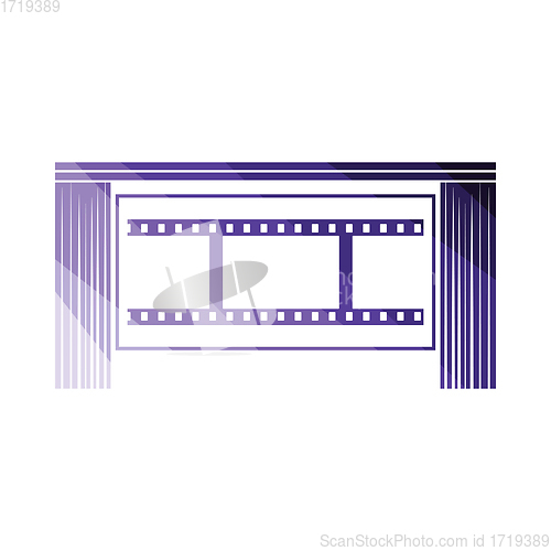Image of Cinema theater auditorium icon