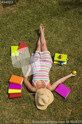 Image of relaxing at the grass