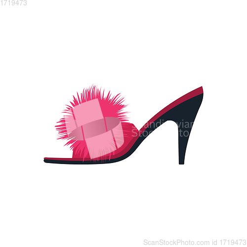 Image of Woman pom-pom shoe icon