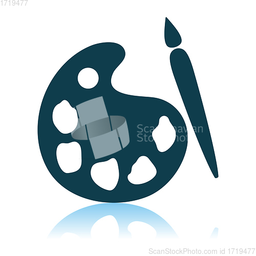 Image of School Palette With Brush Icon