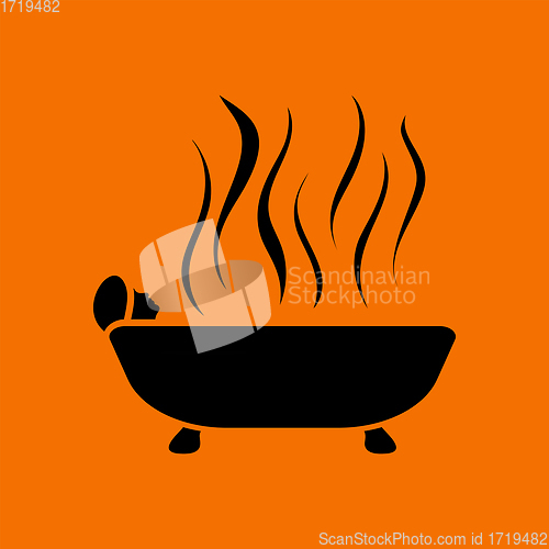 Image of Woman Lying In Bathtub Icon