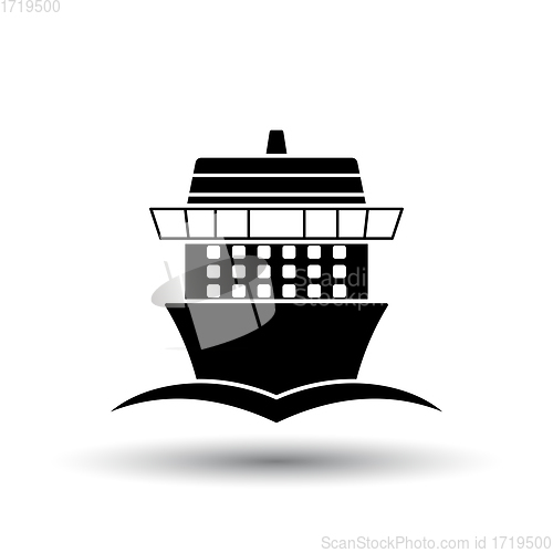 Image of Cruise liner icon front view