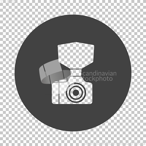 Image of Camera with fashion flash icon