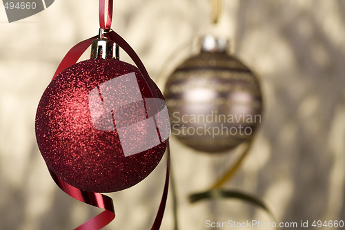 Image of Christmas ball background
