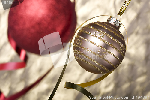Image of Christmas ball background