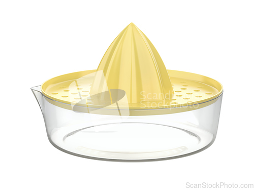 Image of Yellow citrus juicer