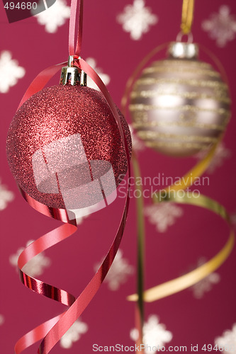 Image of Christmas ball background