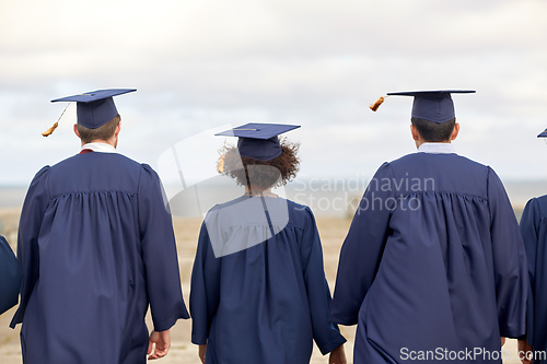 Image of graduate students or bachelors in mortar boards