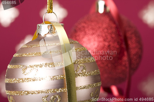 Image of Christmas ball background