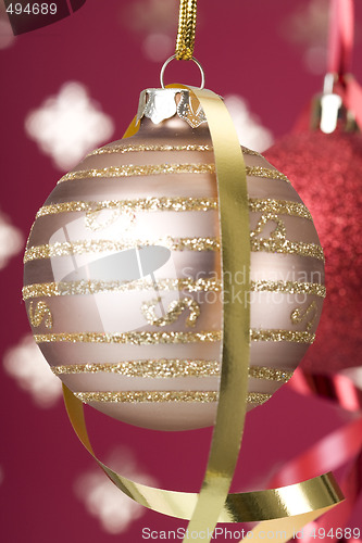 Image of Christmas ball background