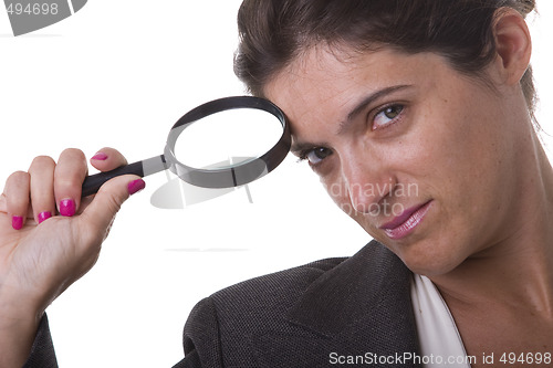 Image of detective businesswoman