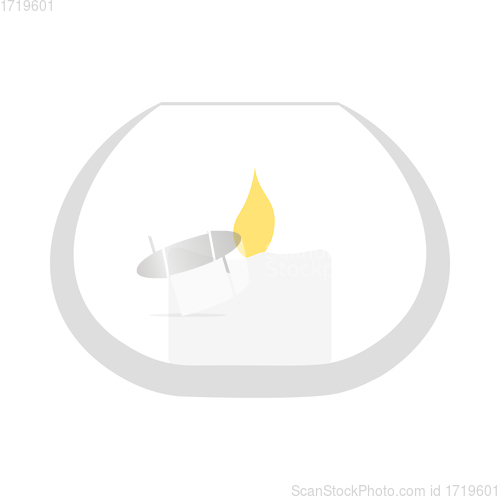Image of Candle In Glass Icon