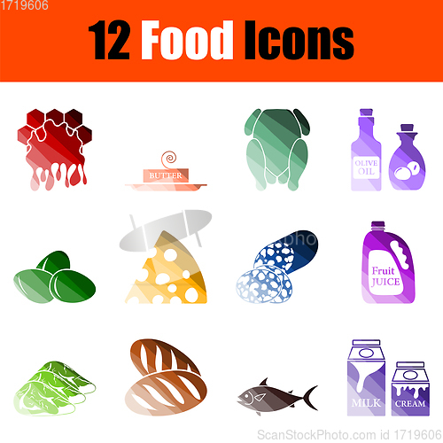 Image of Food Icon Set