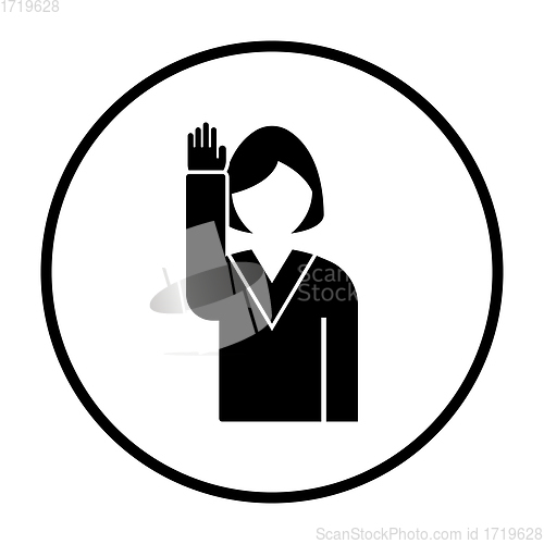 Image of Voting Lady Icon