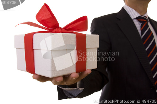 Image of Businessman offer