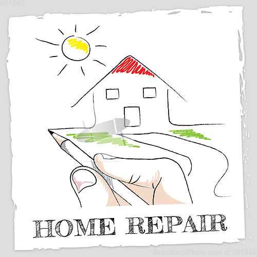 Image of Home Repair Represents Fixing House And Building