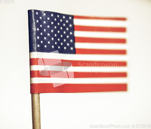 Image of Vintage looking American flag