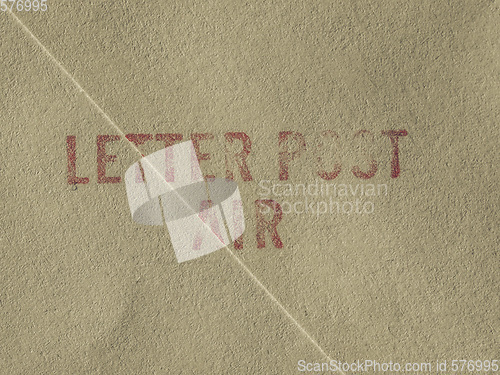 Image of Vintage looking Letter post air