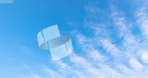 Image of cloudy morning sky nature background