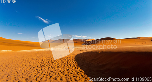 Image of evening landscape in Sossusvlei, Namibia