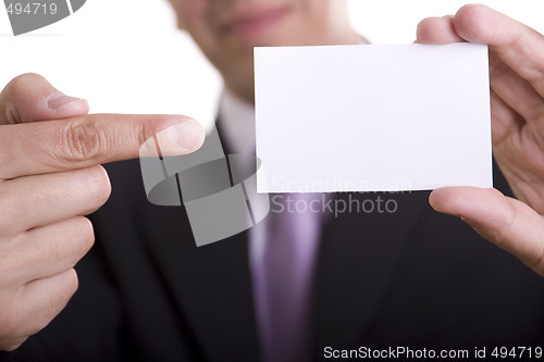 Image of Blank business card