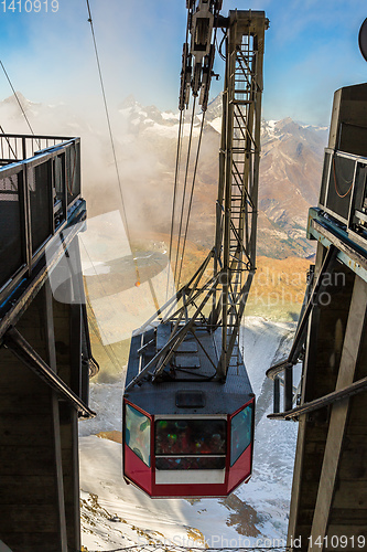 Image of Cable car to Matterhorn in Zermatt