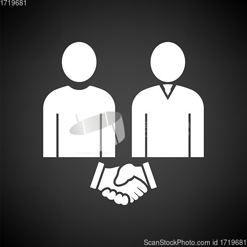 Image of Two Man Making Deal Icon