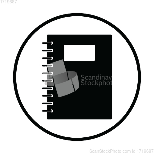 Image of Exercise book with pen icon