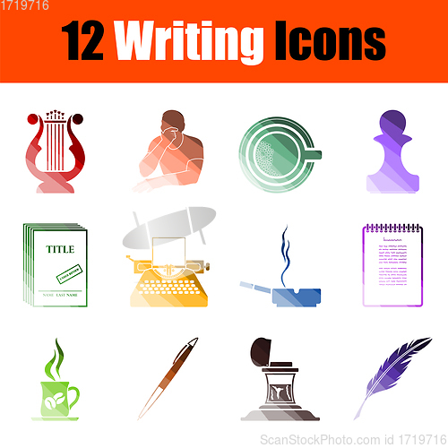 Image of Writing Icon Set